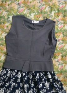 stylish flower printed tunic top
