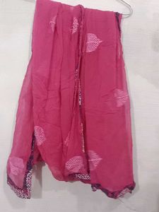 Stylish Pink Chiffon dupatta