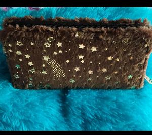 Cute Wallet For Girls With Pompom Design