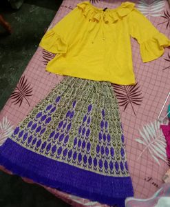 Top Skirt Combo 💛💜