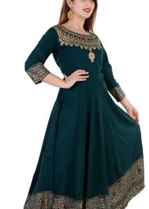 Elegant Teal Kurta Set with Dupatta