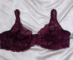 Purple Lace Bra