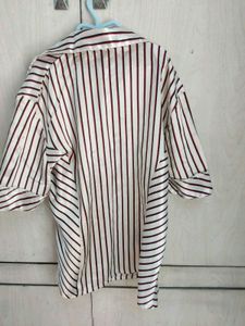 Striped Satin Shirt