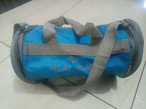 Blue "Real Bag" Duffle Gym Bag