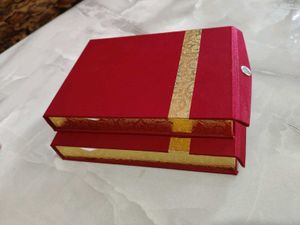 2 Elegant Red Jewellery Boxes