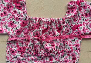 🌸Floral Off-Shoulder Puff Sleeve Top