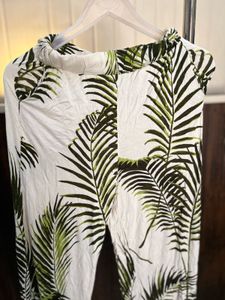 H&M Palm Print Casual Trousers