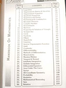 Mathematics Handbook for JEE