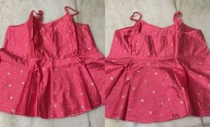 Visvudh Pink Geometric Print Peplum