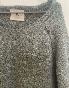 Cozy Grey Knit Sweater