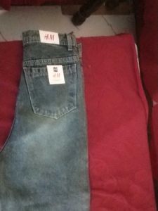 Classic Wash Denim Jeans.