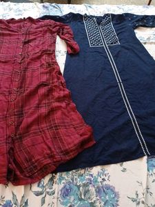 2 Kurthas,blue A Line