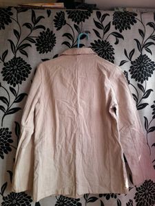 Elegant Beige Linen Blazer