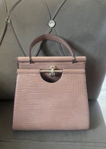 CHARLES &amp; KEITH Stylish Croc-Embossed Handbag