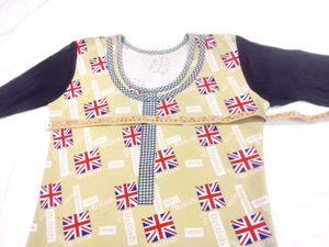 British Flag Print Top America piece
