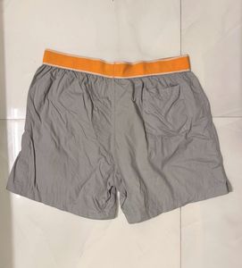 XYXX Grey Boxer Shorts with Orange Waistband