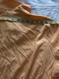 Peach Button-Up Midi Dress