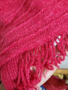 Shimmer Hot Pink Poncho
