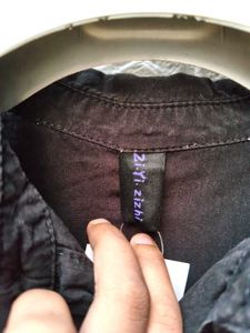 Korean Pintrest Chic Casual Black Shirt