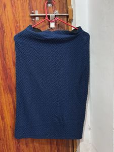 Stylish Blue Textured skirt