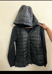Michael Kors Black Hooded Active Jacket