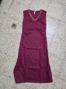 Maroon Kurta Set with Dupatta