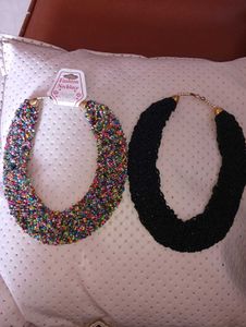 Set of 2 Beaded Necklaces