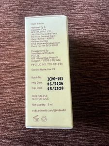 sealed 5ml Indiwild champi hair oil