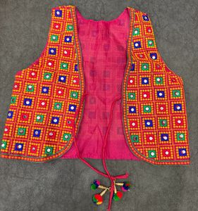 Embroidered Mirror Work Ethnic Jacket
