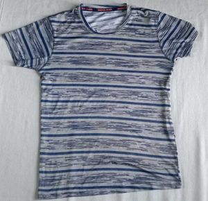 Blue Geometric Print T-Shirt