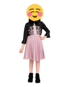 Pink And Black Dress For 5 To 6 Year Girl