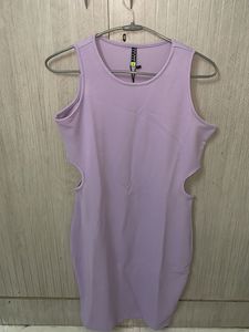 Lilac Bodycon Mini Dress