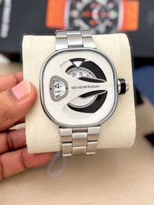SEVENFRIDAY Black Metal Watch
