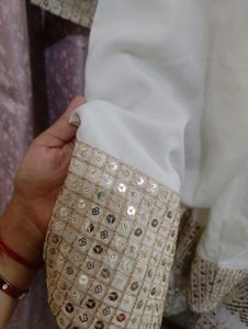 Elegant White Kurta Set with Dupatta