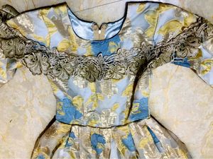 Soft Organza Designed Gown For Girl