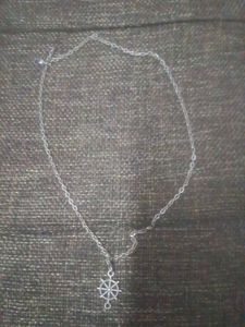 Silver Steering Wheel Charm Necklace