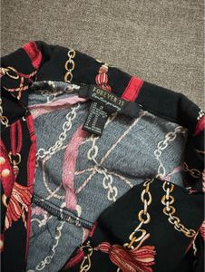 Forever 21 chain and tassel print blouse !