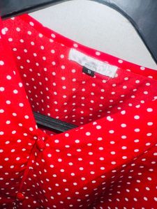 Red Polka Dot Top