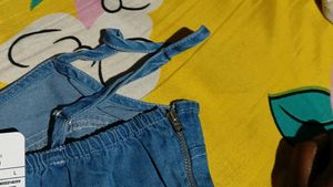 Denim Crop Top with Tags