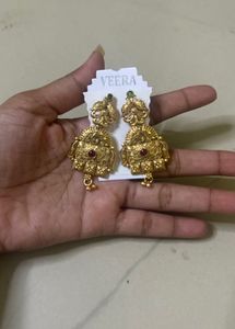 2 copper Unused Exquisite Traditional Gold Earring