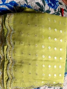 beautiful saree with blouse