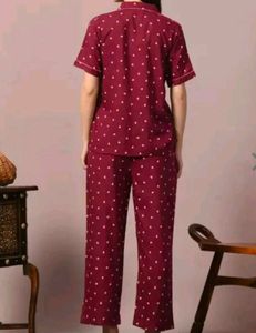 Cozy Heart Print Pajama Set