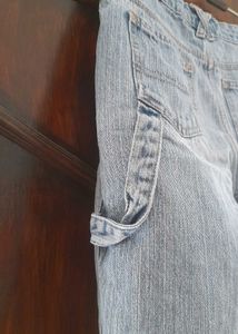 Denim Bermuda Shorts low rise