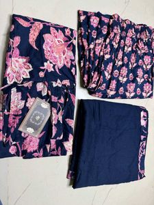 Nishorama Rhim-Jhim Deep Back Kurti Set