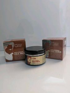 Qraa Men Face Pack Scrub Combo