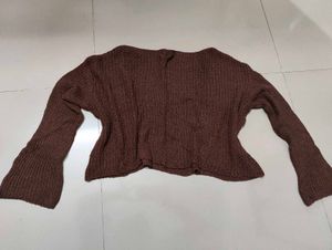 Cozy Brown Knit Sweater