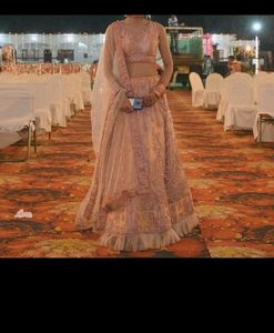Elegant Peach Lehenga Choli Set