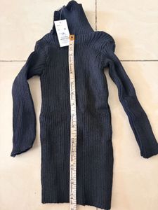 Black Ribbed Turtle Neck inner for babies