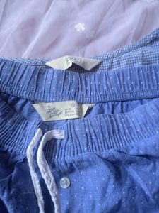 Cute Blue Summer Shorts Set