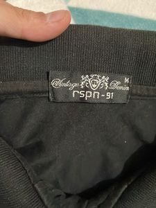 vintage Classic Black Polo T-Shirt